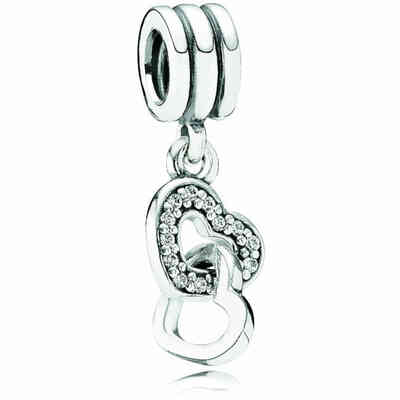 Charm Pandora Pendente Cuori Intrecciati Charm Pandora Pendente Cuori Intrecciati