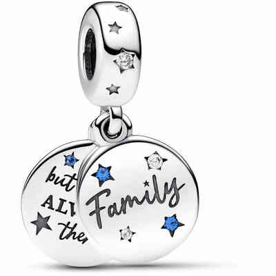 Charm Pandora Pendente Doppio Famiglia Charm Pandora Pendente Doppio Famiglia