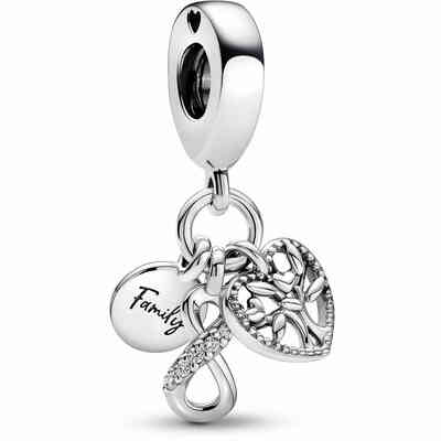 Charm Pandora Pendente Famiglia Per Sempre Charm Pandora Pendente Famiglia Per Sempre