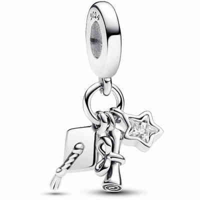Charm Pandora Pendente Laurea 2024 Charm Pandora Pendente Laurea 2024