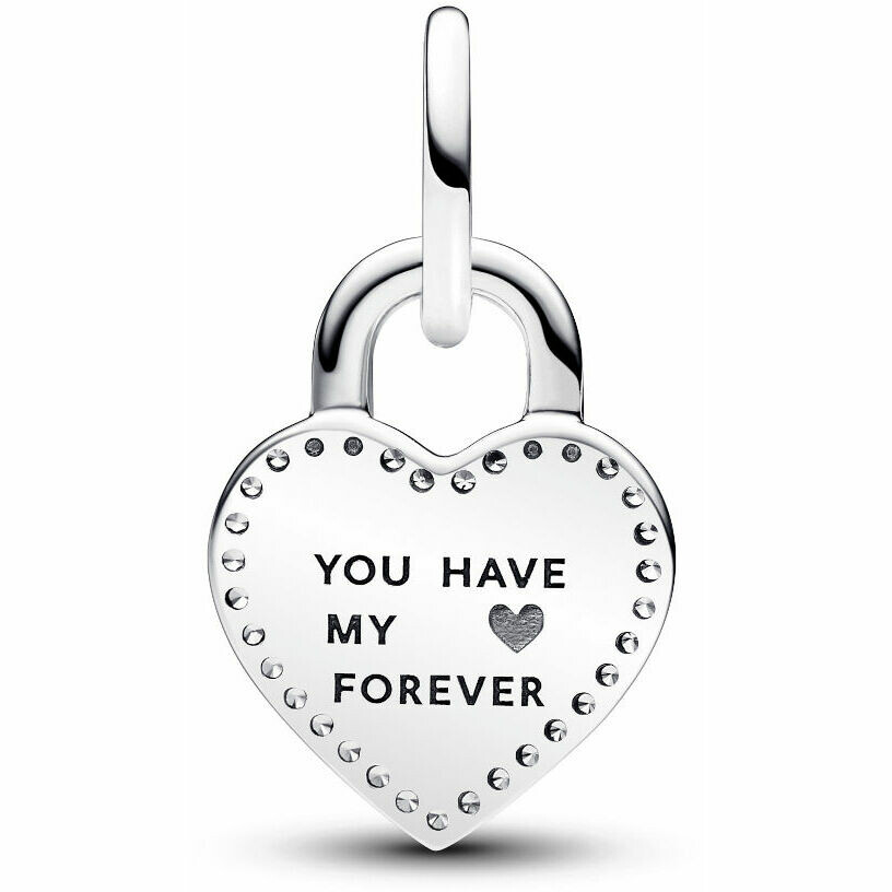 Charm Pandora Pendente Lucchetto "True Love"