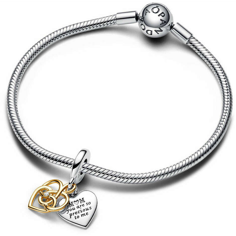 Charm Pandora Pendente Mamma Sei Preziosa da Incidere