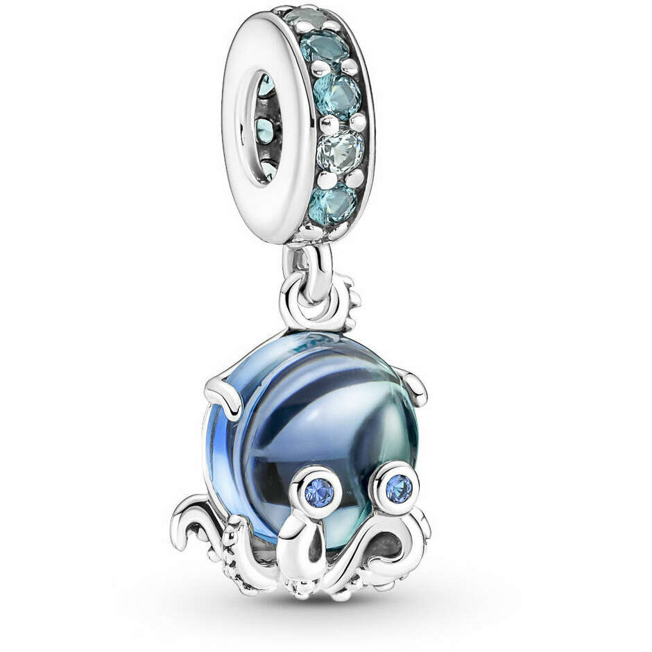 Charm Pandora Pendente Polpo Vetro di Murano