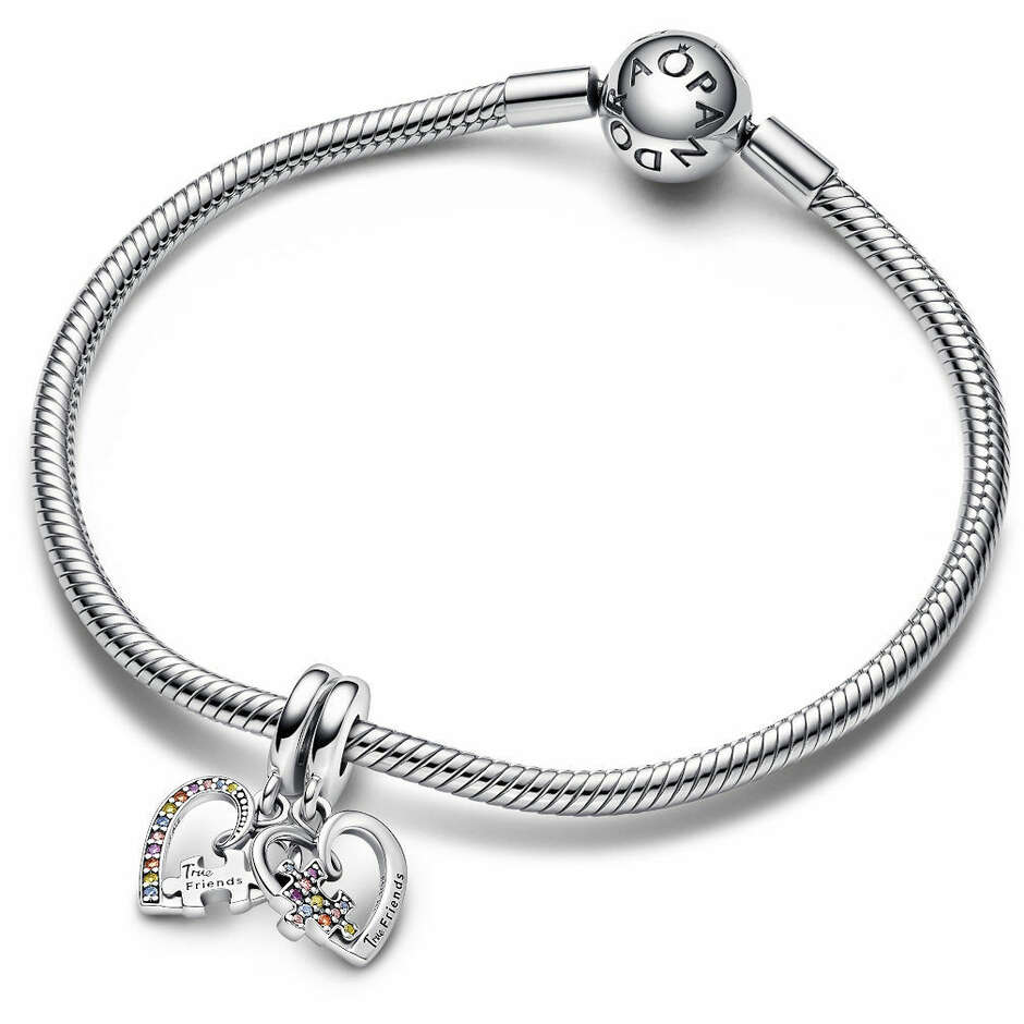 Charm Pandora Pendente Puzzle dell'Amicizia Divisibile