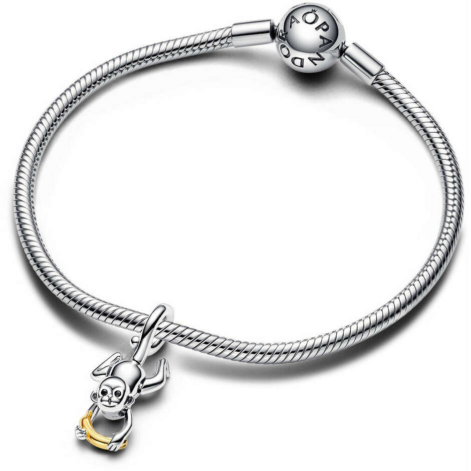Charm Pandora Pendente Scimmietta con Zampe Mobili