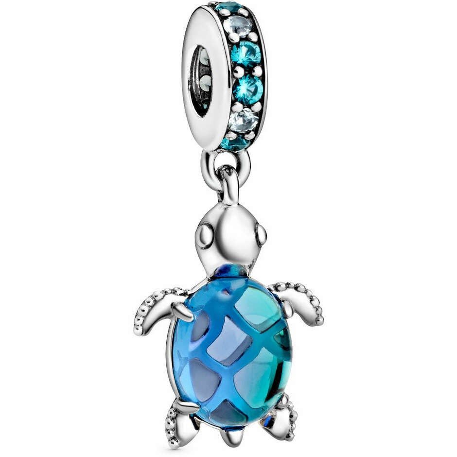 Charm Pandora Pendente Tartaruga Marina Vetro di Murano