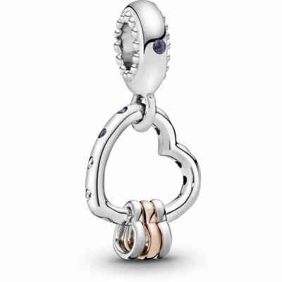Charm Pandora Pendente Unione di Cuori Charm Pandora Pendente Unione di Cuori
