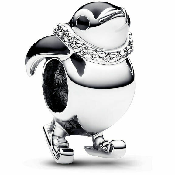 Charm Pandora Pinguino con gli Sci