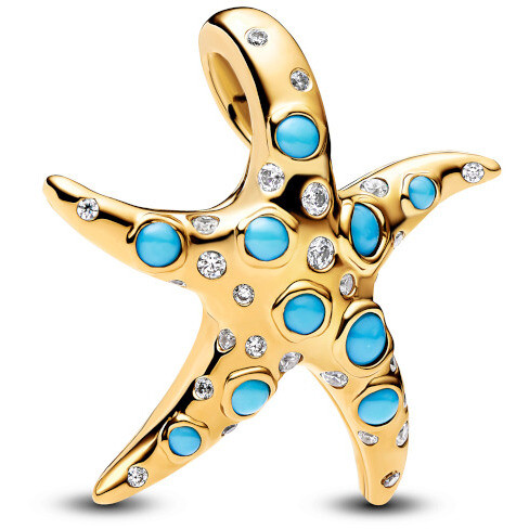 Charm Pandora Stella Marina Grande placcata in oro