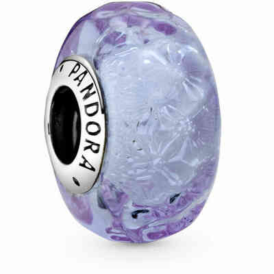 Charm Pandora Vetro di Murano Lavanda Charm Pandora Vetro di Murano Lavanda