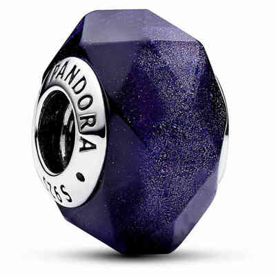 Charm Pandora Vetro di Murano Notte Stellata Blu Charm Pandora Vetro di Murano Notte Stellata Blu