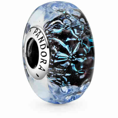 Charm Pandora Vetro di Murano Oceano Blu Charm Pandora Vetro di Murano Oceano Blu