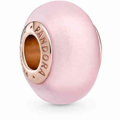 Charm Pandora Vetro di Murano Rosa Opaco Charm Pandora Vetro di Murano Rosa Opaco