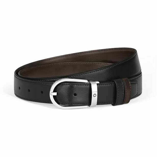 Cintura Montblanc Meisterstück reversibile nero marrone
