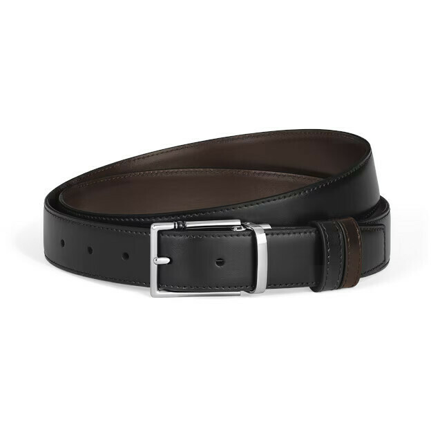Cintura Montblanc reversibile con fibbia rettangolare