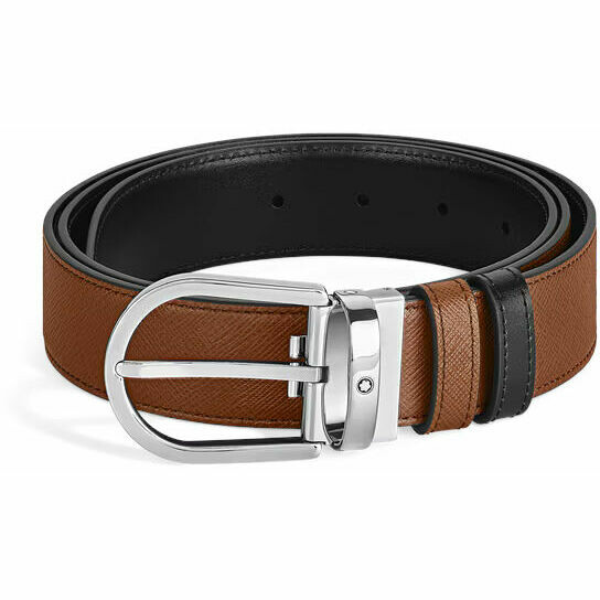 Cintura Montblanc reversibile Fulvo/Nera