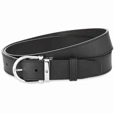 Cintura Montblanc reversibile in pelle Blu/Nera