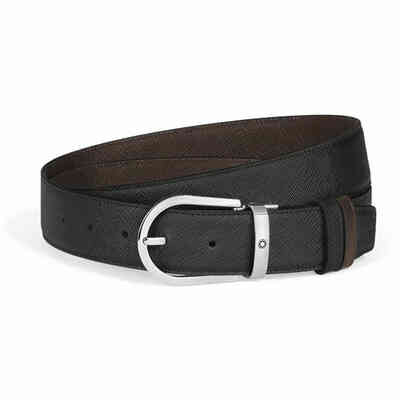 Cintura Montblanc Sartorial ferro di cavallo reversibile 35mm