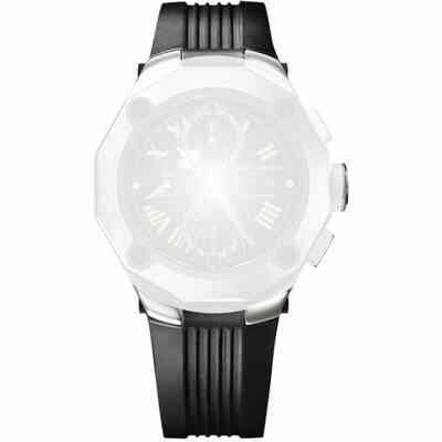 Cinturino Baume&Mercier caucciù nero per Riviera Sport 43mm Cinturino Baume&Mercier caucciù nero per Riviera Sport 43mm