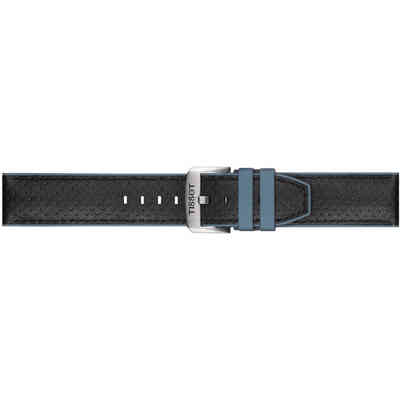 Cinturino Tissot in pelle Nero Blu 22mm Cinturino Tissot in pelle Nero Blu 22mm