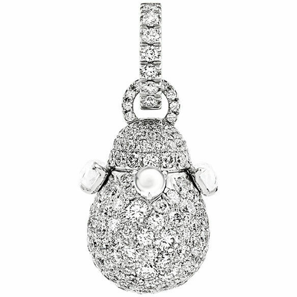 Ciondolo Chantecler Joyful in oro bianco e diamanti