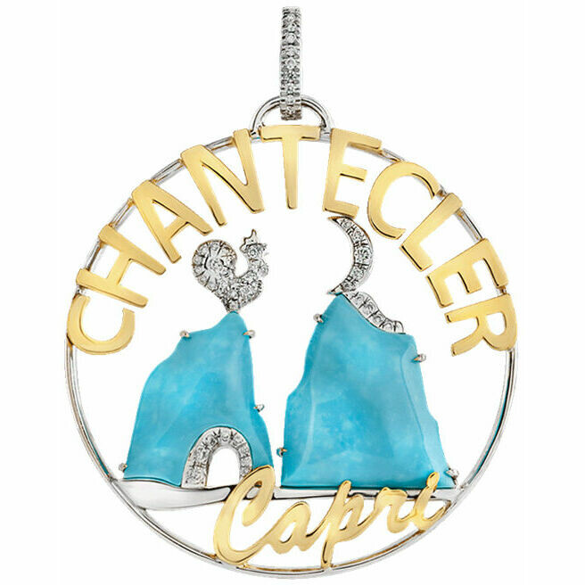 Ciondolo Chantecler Logo Faraglioni turchese
