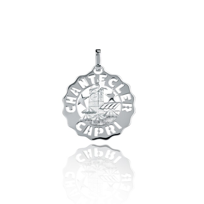 Ciondolo Chantecler Logo piazzetta piccolo in argento