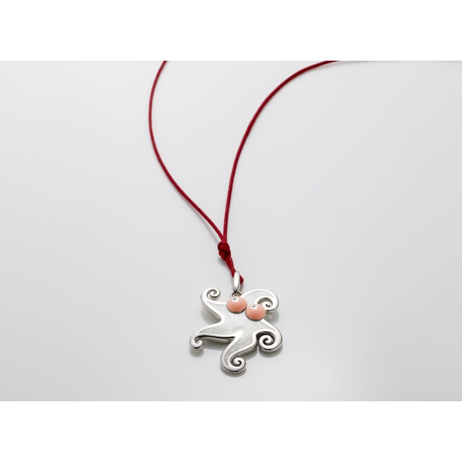 Ciondolo Chantecler Stella Marina argento con smalto e diamante