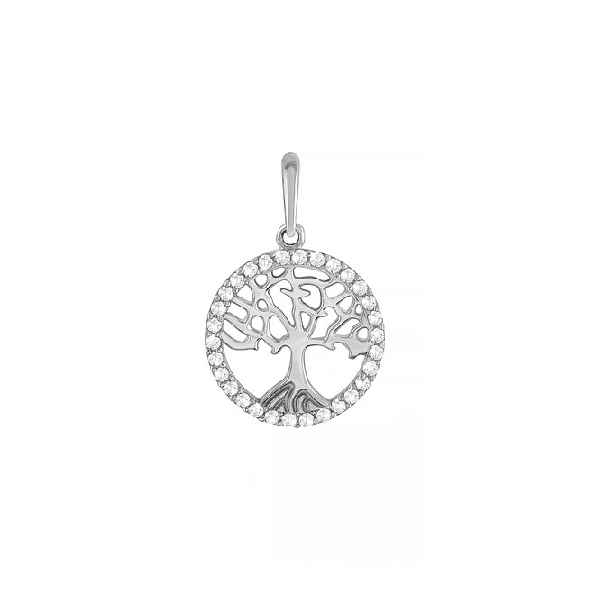 Ciondolo Stroili albero della vita in oro bianco e zirconi