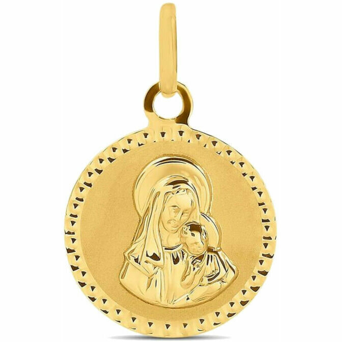 Ciondolo Stroili Madonna con bambino in oro giallo