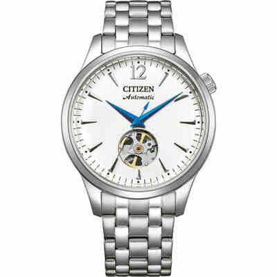 Citizen automatic steel watch with white dial