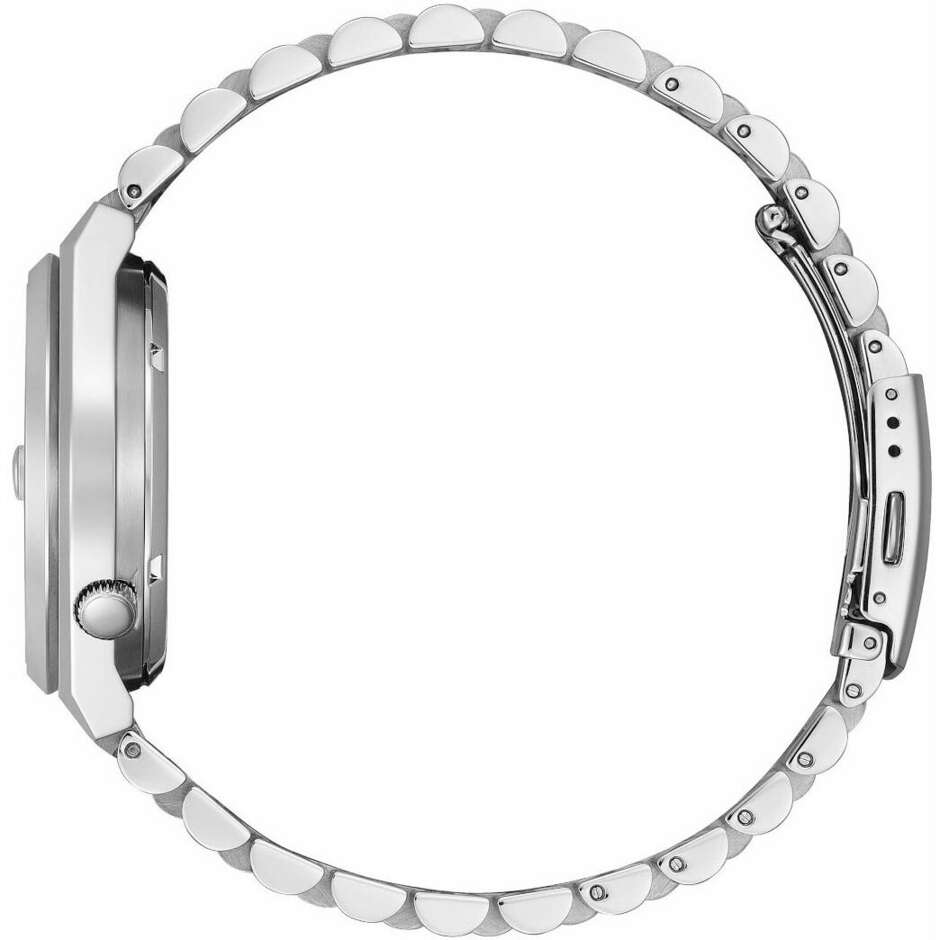 Citizen Automatic white watch with integrated bracelet