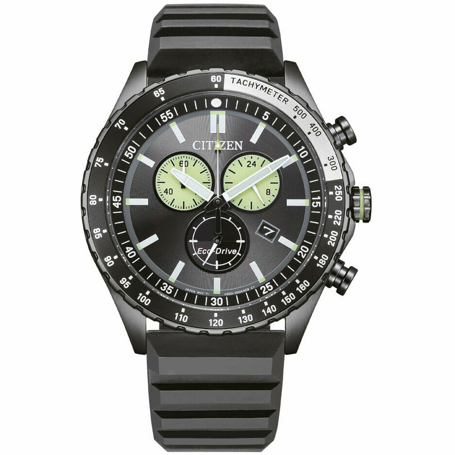 Citizen Eco Drive Chronograph Watch Total Black