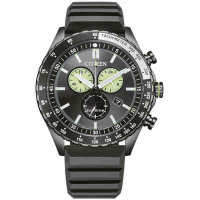 Citizen Eco Drive Chronograph Watch Total Black