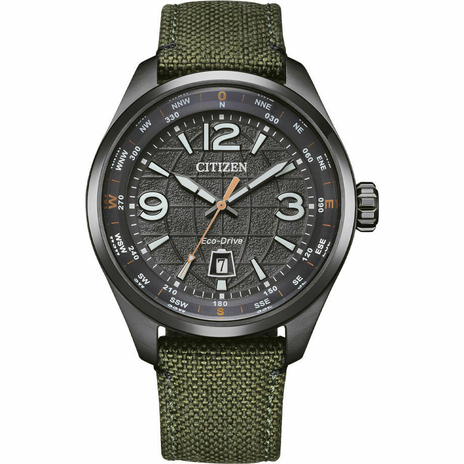 Citizen eco drive green strap best sale