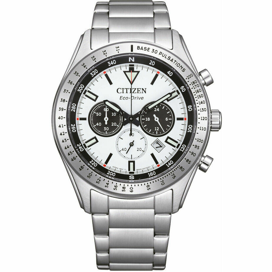 Citizen chronograph white dial hotsell