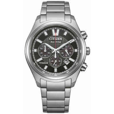 Citizen Super Titanium Chronograph Black Watch