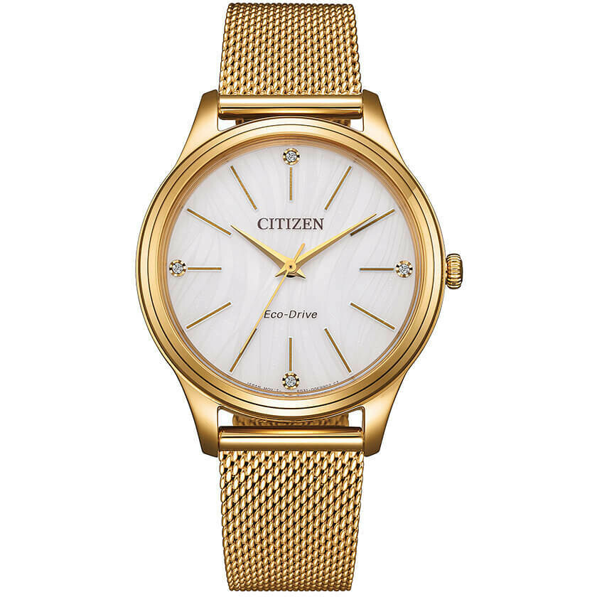 Citizen women's gold-tone Milanese mesh watch