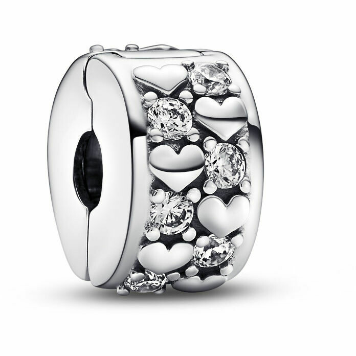 Clip Pandora Cuori e Pietre