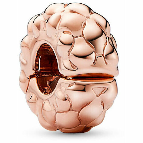 Clip Pandora Geometrica Slim placcata oro rosa