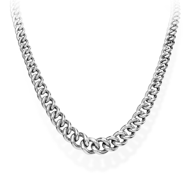 Collana Amen Catena Grumetta Rodio
