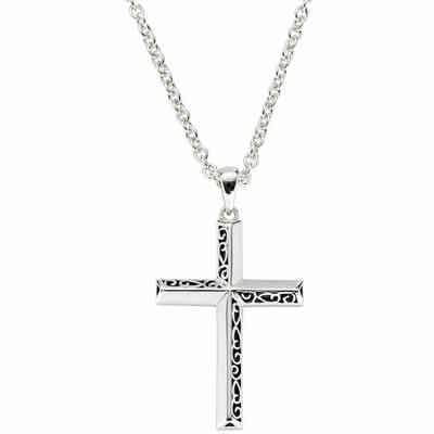 Collana in Argento con Pendente Fiore della Vita con Zirconi Amen