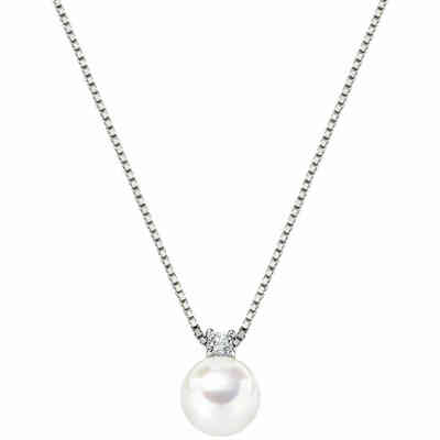 Collana Amen con Perla da 8mm e zircone