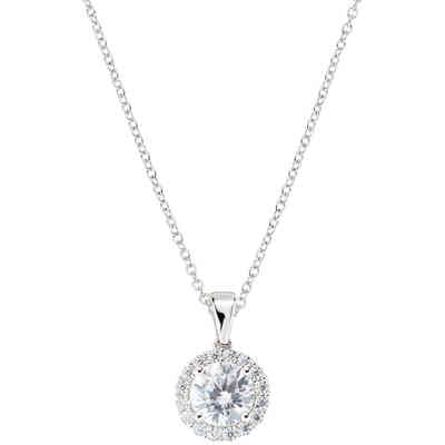 Collana Amen in argento con punto luce Collana Amen in argento con punto luce