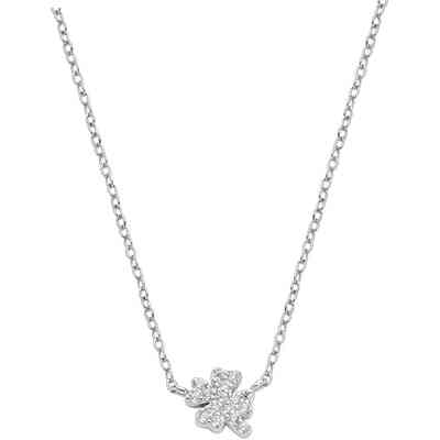 Collana Amen Quadrifoglio in argento Collana Amen Quadrifoglio in argento