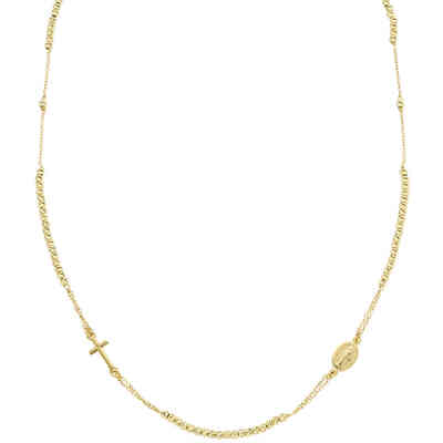 Collana Amen Rosario dorato girocollo con sfere diamantate Collana Amen Rosario dorato girocollo con sfere diamantate