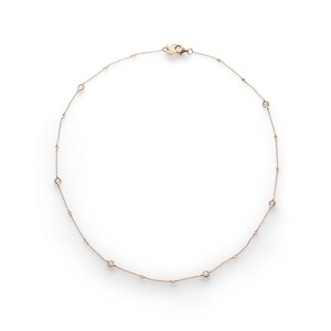 Collana Chantecler corta 42 cm in oro rosa e diamanti bianchi Collana Chantecler corta 42 cm in oro rosa e diamanti bianchi