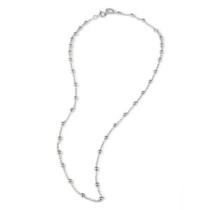 Collana Chantecler pallinata in argento con logo pendente cm 50-55 Collana Chantecler pallinata in argento con logo pendente cm 50-55