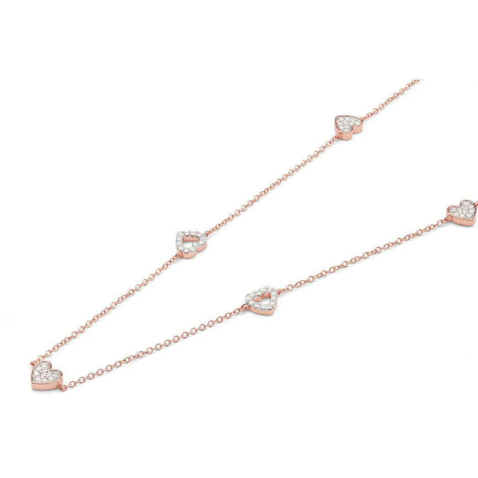 Collana Cuori Salvini I Segni in oro rosa e diamanti