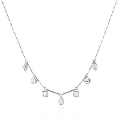 Collana da Donna in Acciaio e Ciondolli con Cristalli Brosway Rain Collana da Donna in Acciaio e Ciondolli con Cristalli Brosway Rain